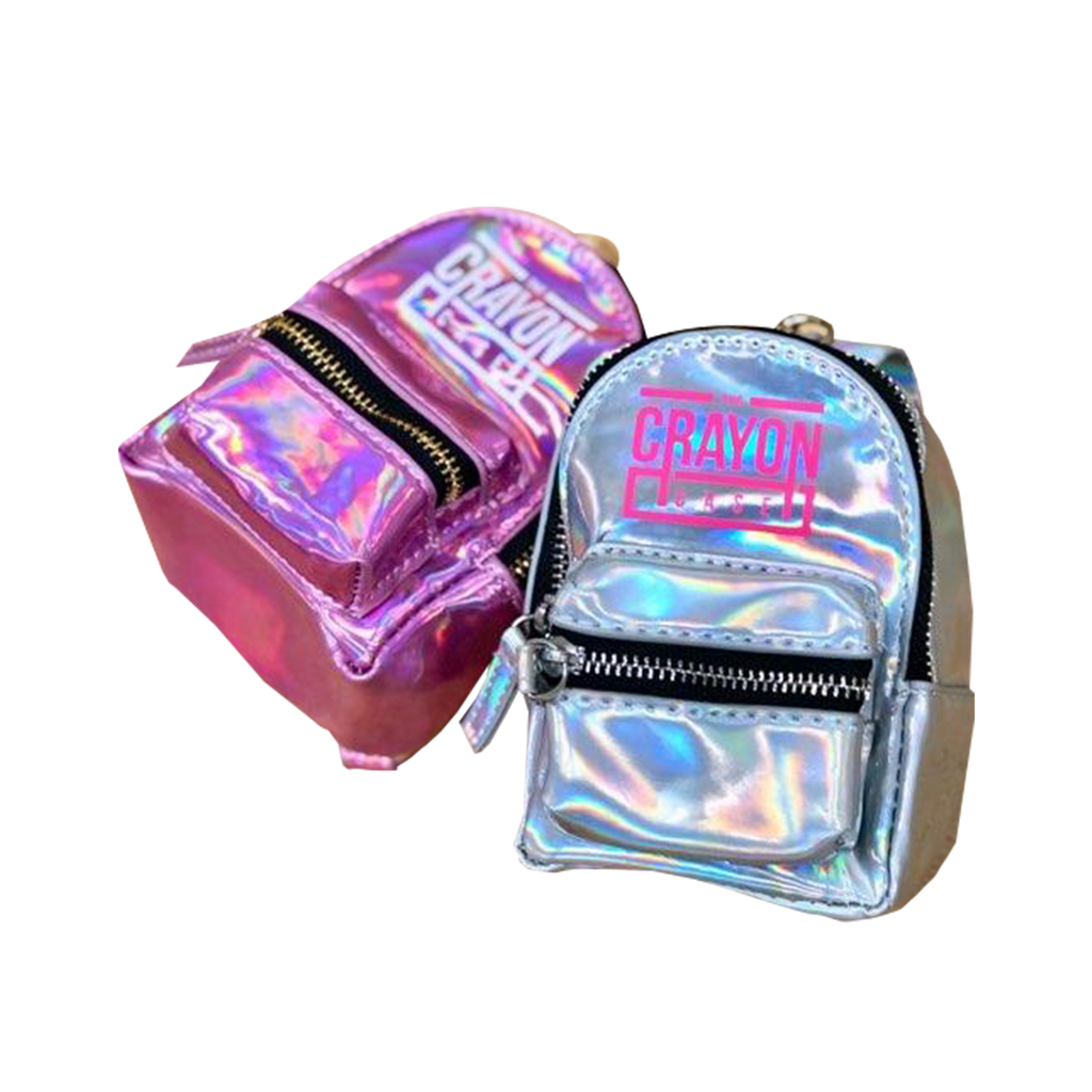 holographic mini backpack keyring Sprayground Sharkverse Universe Keychain Super Spacious and plenty of room for books and Mini Backpack With Gold Keychain,